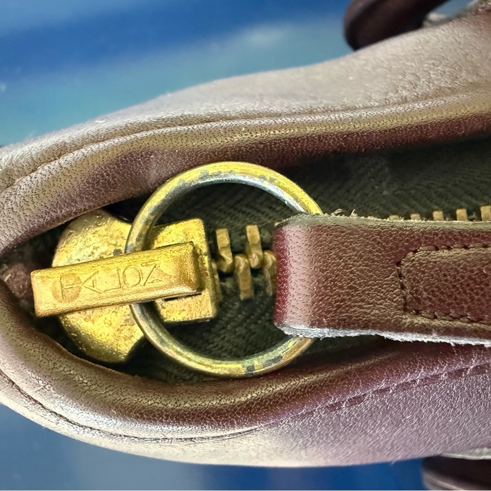 Vintage Coach Slim Satchel Burgundy NYC Original Papers and Hangtag Mint - Picture 14 of 16